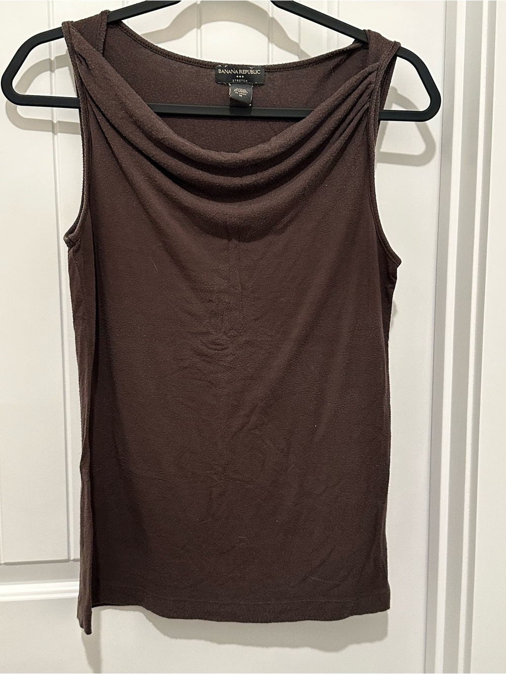 Banana Republic Chocolate Brown Cowl Neck Tank